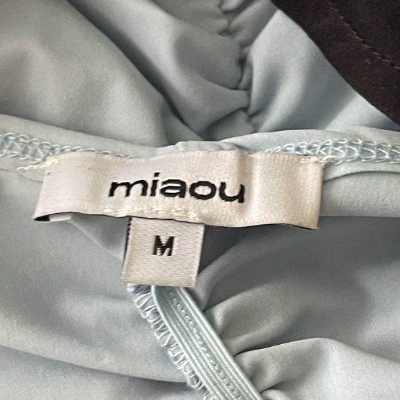 NWOT MIAOU Renzo Tube Top Baby Blue Bra Bralette Sweetheart {$195 MSRP} Medium - Picture 3 of 15